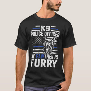 K 9 Duitse Herdershond Politiehond Wetshandhaving T-shirt