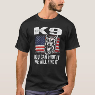 K 9 Duitse Herdershond Politiehond Wetshandhaving T-shirt
