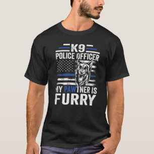K 9 Duitse Herdershond Politiehond Wetshandhaving T-shirt