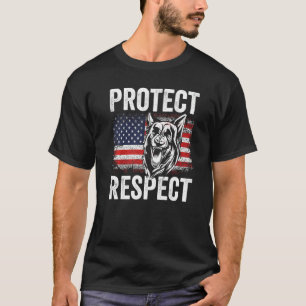 K 9 Duitse Herdershond Politiehond Wetsuitvoering T-shirt