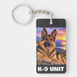 K-9-EENHEID politieagent politie politieagent Sleutelhanger
