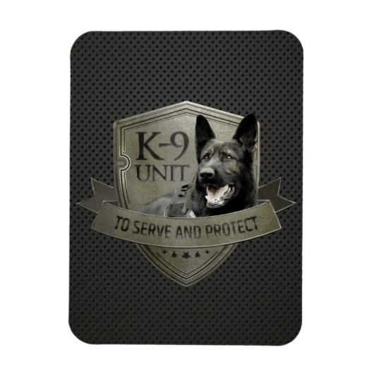 K-9 Eenheid -Politiehond Eenheid- Duitse Herder Magneet (Verticaal)