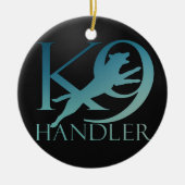 K-9 Handler - Dog Trainer - Malinois Keramisch Ornament (Voorkant)