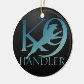 K-9 Handler - Dog Trainer - Malinois Keramisch Ornament (Links)