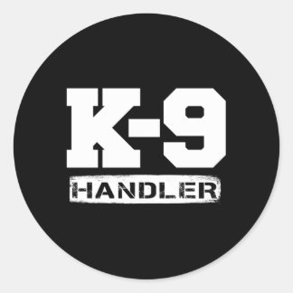 K-9 Handler Politie Sheriff Cops Rechtshandhavings Ronde Sticker