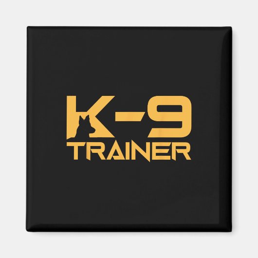K-9 K9 Hondengeleider Trainer Politie Beveiliging Magneet (Voorkant)