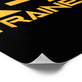 K-9 K9 Hondengeleider Trainer Politie Beveiliging  Poster (Hoek)