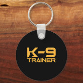 K-9 K9 Hondengeleider Trainer Politie Beveiliging Sleutelhanger (Voorkant)