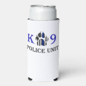 K-9 Politie-eenheid Seltzer Blikjeskoeler (Seltzer Voorkant)