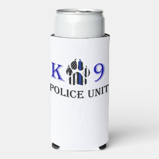 K-9 Politie-eenheid Seltzer Blikjeskoeler (Seltzer Voorkant)