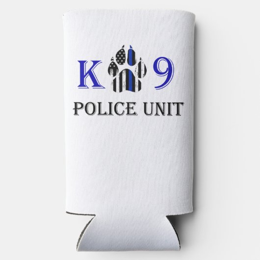 K-9 Politie-eenheid Seltzer Blikjeskoeler (Achterkant)