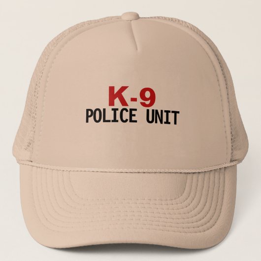 K-9 Politie Trucker Hat Pet (Voorkant)