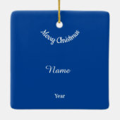 K-9 politieagent kerstversiering ver. 2 keramisch ornament (Achterkant)