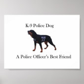 K-9 Poster politiehond (Voorkant)