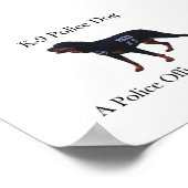 K-9 Poster politiehond (Hoek)