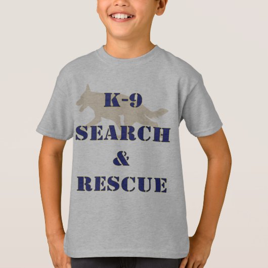 K-9 Search and Rescue GSD T-shirt (Voorkant)
