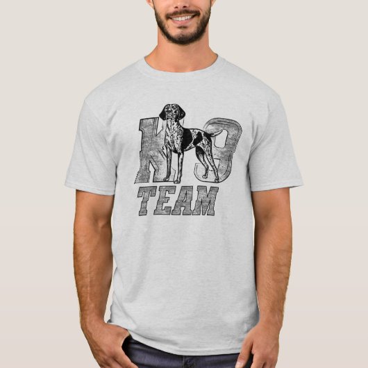 K-9-team - Duitse Shorthaired Pointer T-shirt (Voorkant)