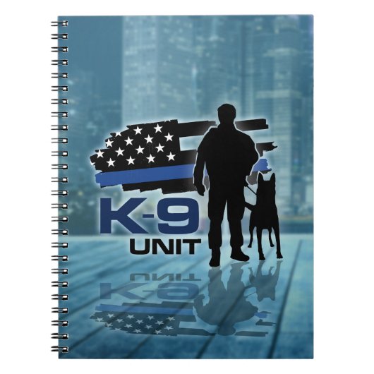 K-9 Unit - Police Dog - Malinois Notitieboek (Voorkant)
