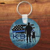 K-9 Unit - Police Dog - Malinois Sleutelhanger (Voorkant)
