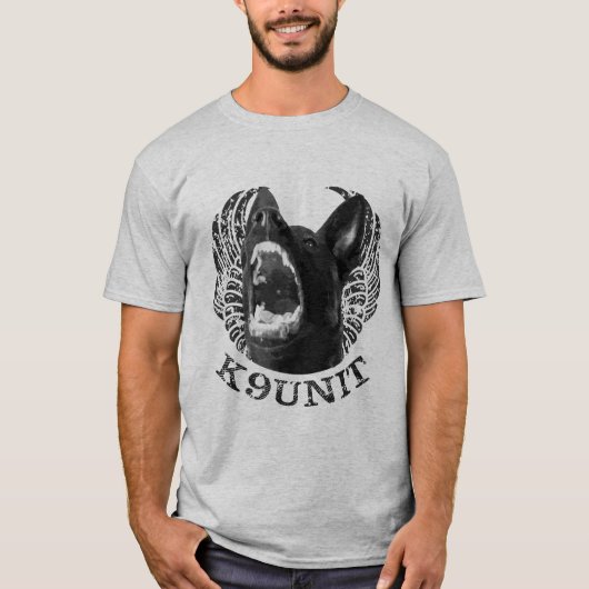 K-9 Unit - Police Dog Unit - Malinois T-shirt (Voorkant)