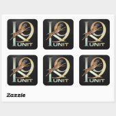 K-9 Unit - Police Dog Unit - Malinois Vierkante Sticker (Vel)