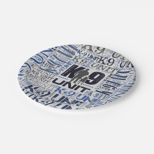 K-9 Unit — Police Dog Unit Papieren Bordje (Gekanteld)