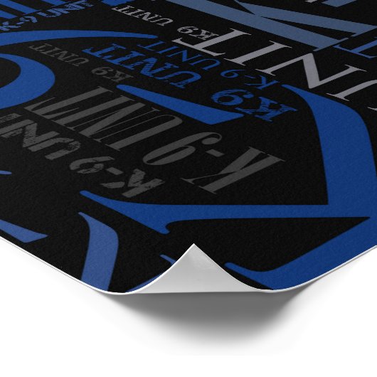 K-9 Unit — Police Dog Unit Poster (Hoek)