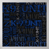 K-9 Unit — Police Dog Unit Poster (Voorkant)