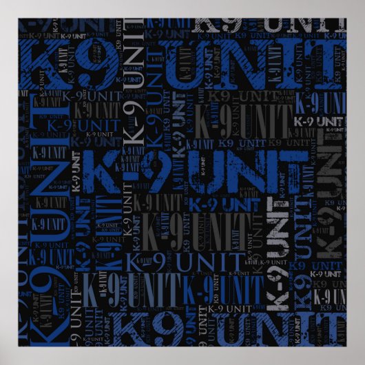 K-9 Unit — Police Dog Unit Poster (Voorkant)
