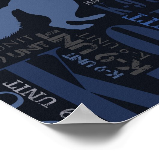 K-9 Unit — Police Dog Unit Poster (Hoek)