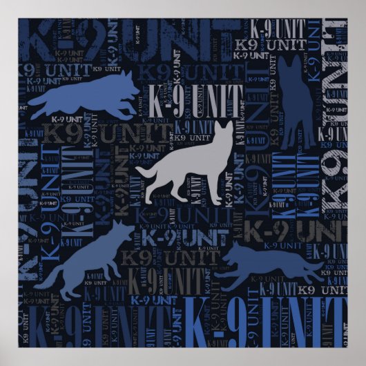 K-9 Unit — Police Dog Unit Poster (Voorkant)