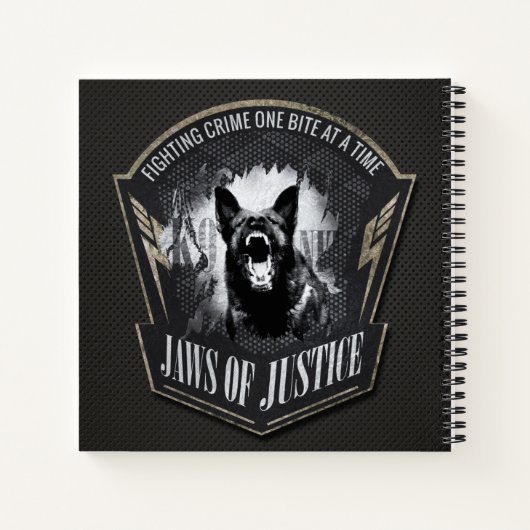 K-9 Unit - Police Unit - German Shepherd Notitieboek (Achterkant)