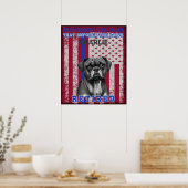 K-9 Veteran Boxer-werkdosis op maat Poster (Keuken)