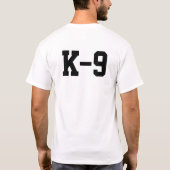 K-9 zombie-responsteam shirt (Achterkant)