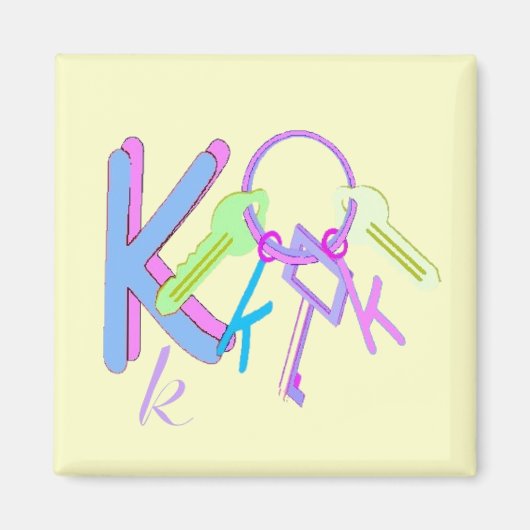 K - Alphabet Magnet (Voorkant)