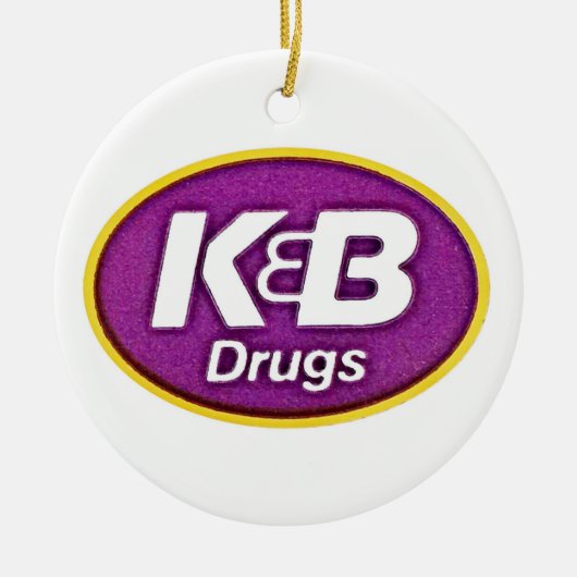 K B Drug Store, K en B, New Orleans Keramisch Ornament (Voorkant)