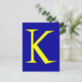 K BRIEFKAART (Staand voorkant)