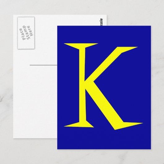 K BRIEFKAART (Voorkant / Achterkant)