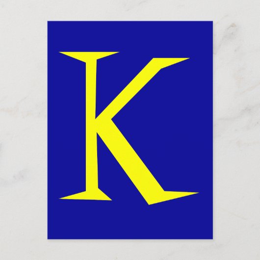 K BRIEFKAART (Voorkant)