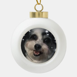 K-Cee Stars Zuchon Dog Keramische Bal Ornament