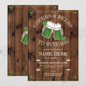 K Cheers Bier Verjaardagsfeest St Patricks Dag Hou Kaart (Voorkant / Achterkant)