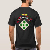 K Co, 75e infanterie - Ranger - 4e Infanterieshirt T-shirt (Achterkant)