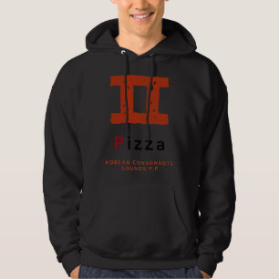 K-cultuur Koreaans alfabet Hangul Medeklinker 18 Hoodie