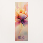 K_customize Chic Bloem Waterverf Yoga Mat (Voorkant)