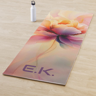 K_customize Chic Bloem Waterverf Yoga Mat