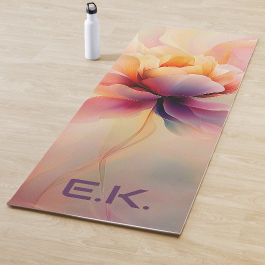 K_customize Chic Bloem Waterverf Yoga Mat (In situ)