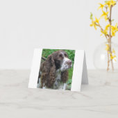 "K.D." Notecard Kaart (Gele Bloem)