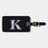 K "Diamond Bling" Bagage Label (Voorkant horizontaal)