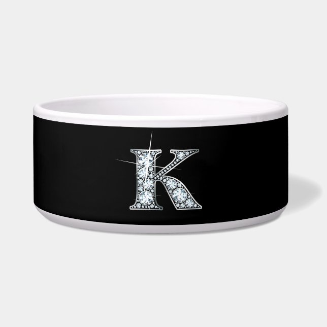 K "Diamond Bling" Pet Bowl Voerbakje (Voorkant)