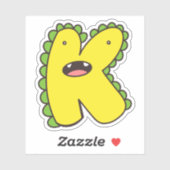 K Dinosaur Sticker (Vel)
